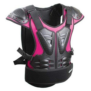 Kids Dirt Bike Chest Protector Vest - Black/Pink
