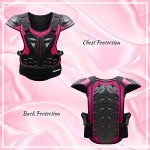 Kids Dirt Bike Chest Protector Vest - Black/Pink
