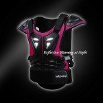 Kids Dirt Bike Chest Protector Vest - Black/Pink
