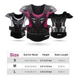 Kids Dirt Bike Chest Protector Vest - Black/Pink
