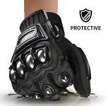 Steel Knuckle Touchscreen ATV Motocross Racing Gloves
