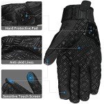 Steel Knuckle Touchscreen ATV Motocross Racing Gloves