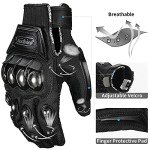 Steel Knuckle Touchscreen ATV Motocross Racing Gloves