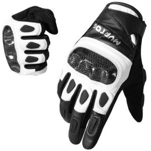 Goatskin Leather Touchscreen Gloves for ATV Riding