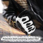 Goatskin Leather Touchscreen Gloves for ATV Riding