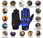 Alpha Cycle Gear Moto Sports Gloves - Black/Blue