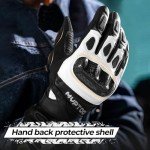 Goatskin Leather Touchscreen Gloves for ATV Riding