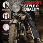 Men's Gray Mesh Motorcycle Pants for Summer Riding
