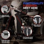 Men's Gray Mesh Motorcycle Pants for Summer Riding