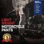 Men's Gray Mesh Motorcycle Pants for Summer Riding