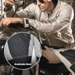 Men's Gray Mesh Motorcycle Pants for Summer Riding