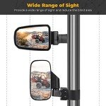 KEMIMOTO Adjustable Side Mirrors for Polaris RZR