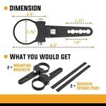 XJMOTO 1.75” Side Roll Cage Light Mounts