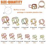 Rustark 55-Piece Fuel Line Hose Clamp Kit