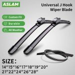 ASLAM Type-G All-Season Wiper Blade Set 24"+17
