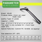 ASLAM Type-G All-Season Wiper Blade Set 24"+17