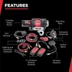 Warrior Ninja 2500 lbs 12V ATV Winch with Remote