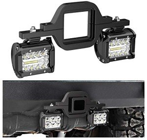 Nilight 60W 4-Inch LED Pods with Hitch Mounts