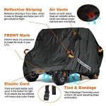 NEVERLAND UTV Covers, Waterproof Outdoor Heavy Duty UTV Cover 2-3 Seater Compatible with Polaris Ranger Yamaha Wolverine Can-Am Honda Kawasaki Teryx Textron Off Road Wildcat Black