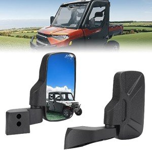 KEMIMOTO Door Mounted Side Mirrors for Polaris Ranger