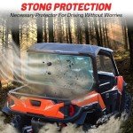 StarknightMT Rear Windshield for Polaris General 1000