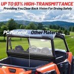 StarknightMT Rear Windshield for Polaris General 1000