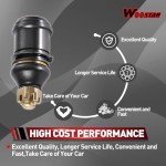 WOOSTAR 12mm Round Arm Ball Joint Replacement for 50cc 70cc 90cc 110cc 125cc 150cc 200cc 250cc ATV Quad 4 Wheeler Baja UTV Dune Buggy