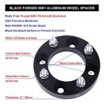 VLAOSCHI 2" Black ATV UTV Wheel Spacers - Pack of 4