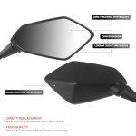 ATV Side View Mirrors for 7/8" Handlebars