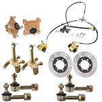 Go Kart Front Wheel Rim Hub Assembly Kit