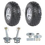 6" Tubeless Go Kart Racing Tires with Hubs