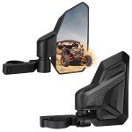 KEMIMOTO Adjustable UTV Side Mirrors for Roll Bars