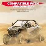 KEMIMOTO Adjustable UTV Side Mirrors for Roll Bars