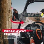 KEMIMOTO Adjustable UTV Side Mirrors for Roll Bars