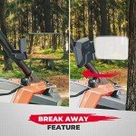 Adjustable UTV Side Mirrors for Roll Bar Compatibility