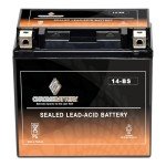 Chrome Battery YTX14-BS ATV Replacement Battery