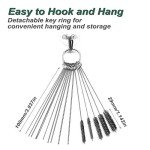 Carburetor Cleaning Tool Kit with Needles & Brushes