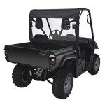 Classic Accessories QuadGear UTV Front/Rear Windshield, Fits Yamaha Rhino, Black