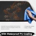 smotrcc Rhino 700 Seat Covers with Headrest Covers - Waterproof PU Coatin Compatible with Rhino 700 660 450 2004-2021,Black UTV Seat Cover