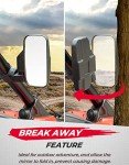 KEMIMOTO UTV Side Mirrors for 1.6-2 Inch Roll Cages