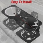 StarknightMT RZR Cup Holder, RZR Passenger Grab Handle Drink Cup Holder Aluminum Fits 18-40oz Cups for RZR 1000 XP 14-23/ RZR 900 14-20/ RZR 800 12-14/ XP Turbo 16-21 RZR Accessories