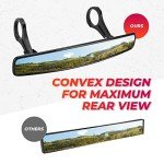 KEMIMOTO Adjustable UTV Rearview Mirror for Roll Cages
