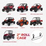 KEMIMOTO Adjustable UTV Rearview Mirror for Roll Cages