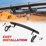 KEMIMOTO Adjustable UTV Rearview Mirror for Roll Cages