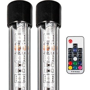 2PC 3FT RGB LED Whip Lights for ATV/UTV