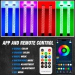 RGB Whip Lights for UTV ATV - 3FT, 2PCS