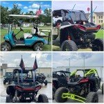 DREAMOTOR 1FT RGB LED Whip Lights with Remote