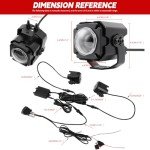 RGBW Whip Lights Kit with Remote & Switch