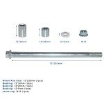 Minho 12mm Front Rear Axle for ATVs and Dirt Bikes