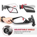 LED Turn Signal Side Mirrors for Can-Am Maverick